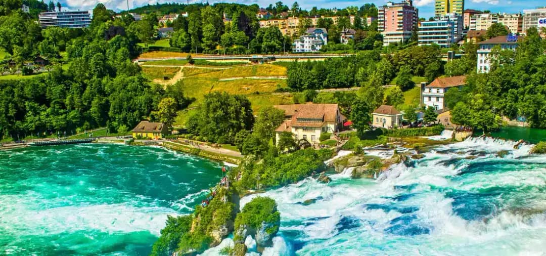 Suisse Rhin Bale chutes du Rhin01©CroisiEurope